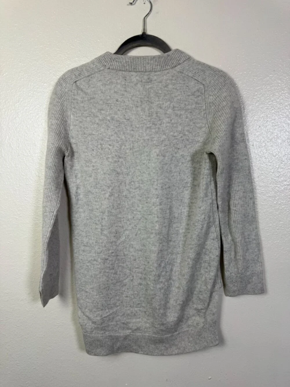 Rag & Bone Womens 100% Cashmere Sweater XS Gray Ribbed Cozy Thermal Designer
